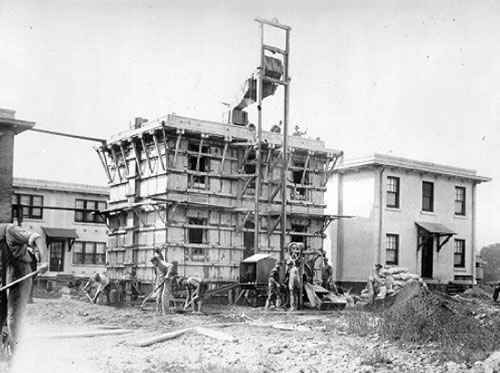 An early concrete house associated with Thomas Edison’s poured-house scheme