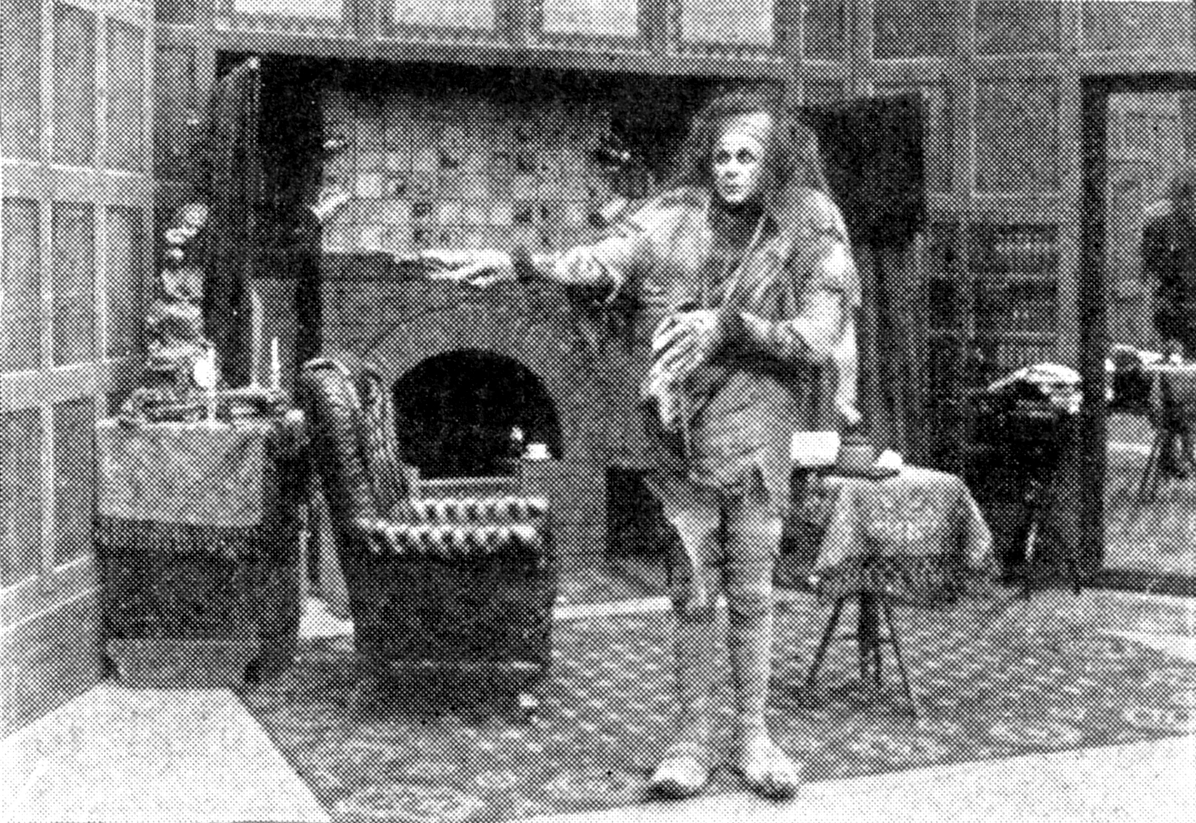 Charles Ogle as the monster in the Edison Company film Frankenstein in 1910
