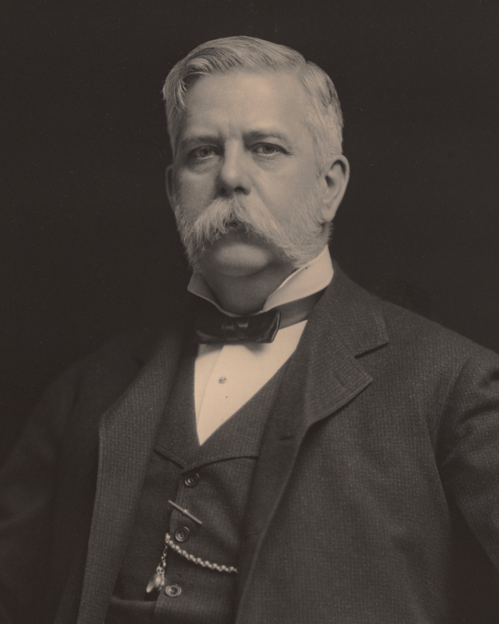 Portrait of electrical engineer and industrialist George Westinghouse in 1906
