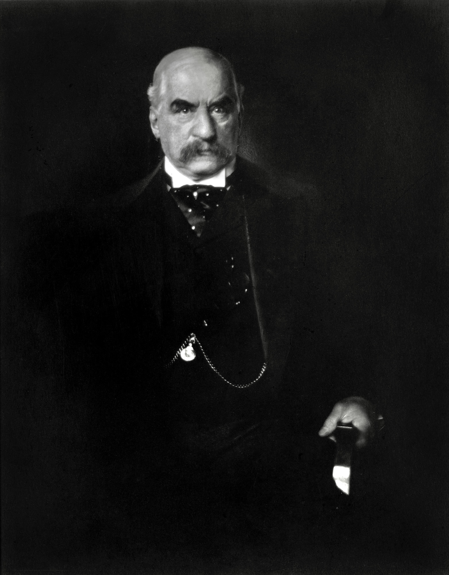 Financier J. P. Morgan photographed in 1903