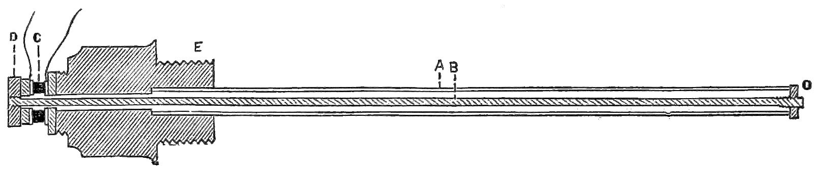An 1880 scientific diagram showing the arrangement of Edison’s microtasimeter