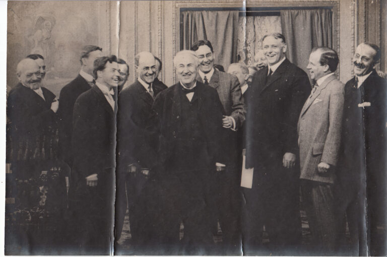 Thomas Edison with representatives of companies licensed by the Motion Picture Patents Company