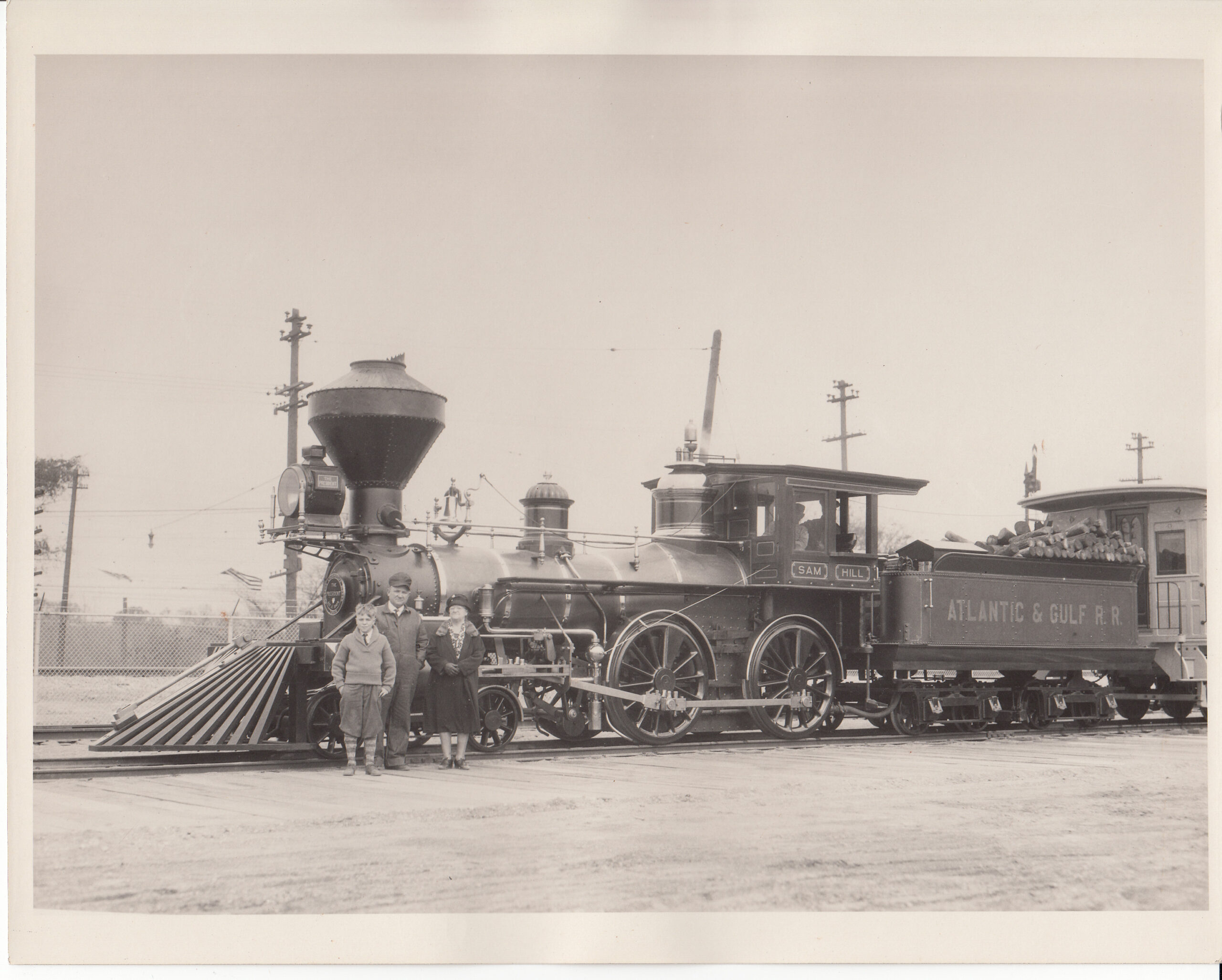 Steam locomotive Sam Hill hauling the Edison commemorative train in 1929