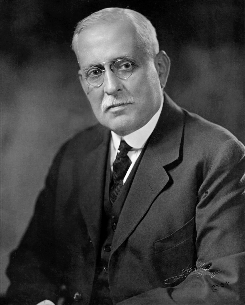 Portrait of electric-utility executive Samuel Insull in 1920