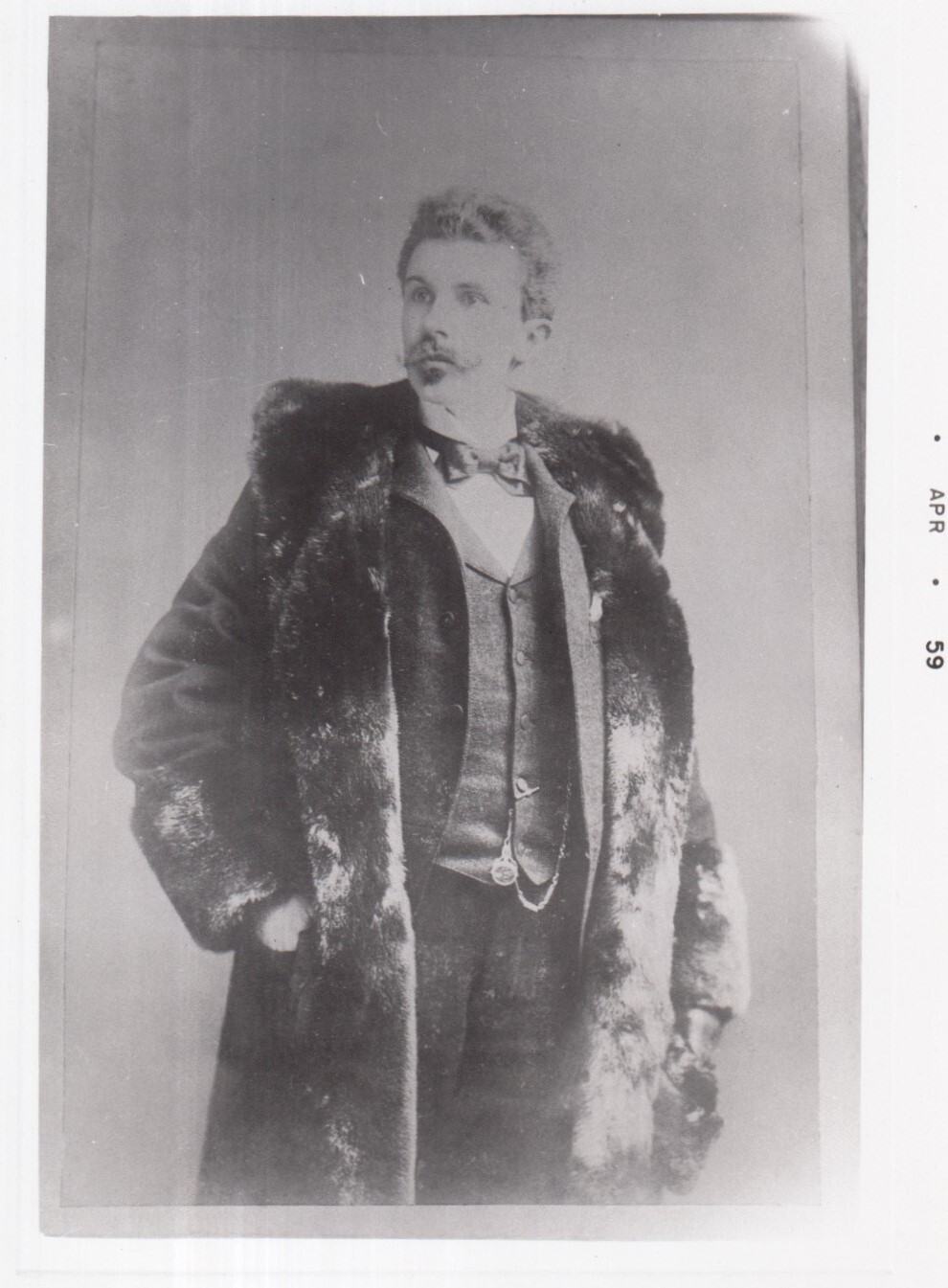 Portrait of W. K. L. Dickson, who led Edison’s early motion-picture experiments